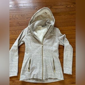 Athleta Luxe Stronger Hoodie Sherpa & Fleece Lined Zip up Sweatshirt Women’s S